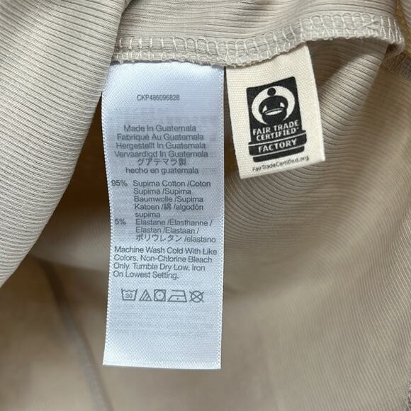 Madewell Women's Updated Brightside Short Sleeve Tee - Khaki - Small - NWT - Picture 4 of 5